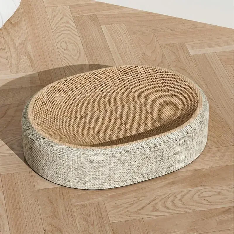Pet Beds - Oval Shape Scratch Pad For Cats