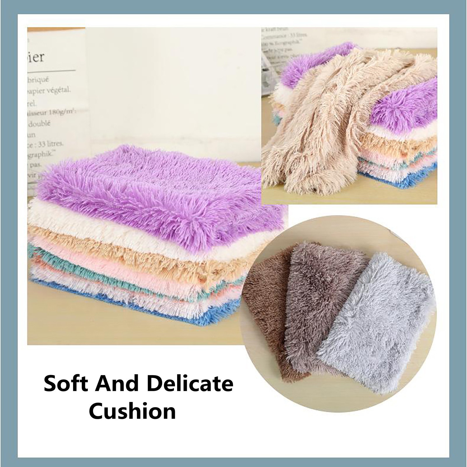 Soft Fluffy Pet Mat Warm Cushi - Pet Beds ulasan dan harga