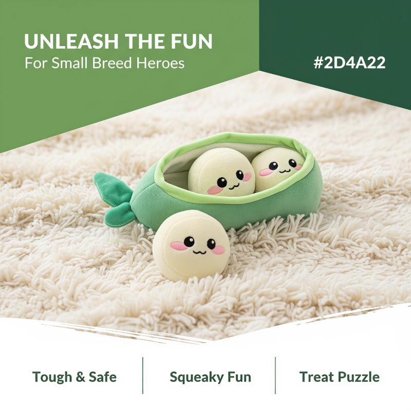 1Pc Small Dog Pea Pod Plush To - Interactive Squeaky Plush Dog Toy ulasan dan harga
