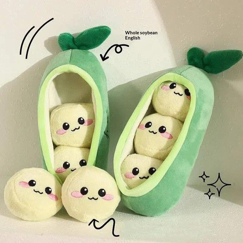 1Pc Small Dog Pea Pod Plush To - Interactive Squeaky Plush Dog Toy ulasan dan harga