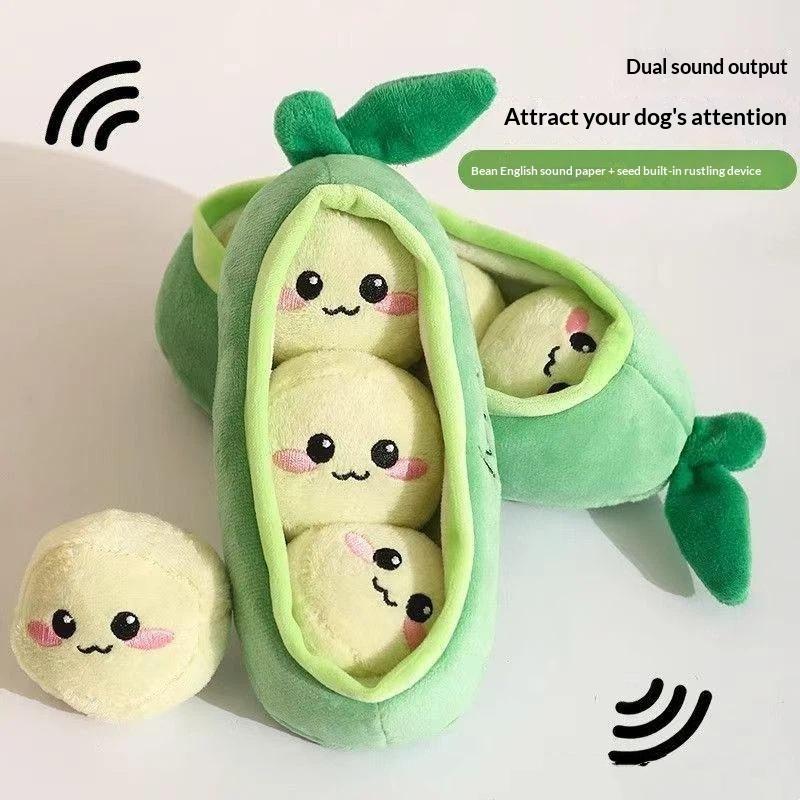 1Pc Small Dog Pea Pod Plush To - Interactive Squeaky Plush Dog Toy ulasan dan harga