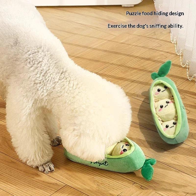 1Pc Small Dog Pea Pod Plush To - Interactive Squeaky Plush Dog Toy ulasan dan harga