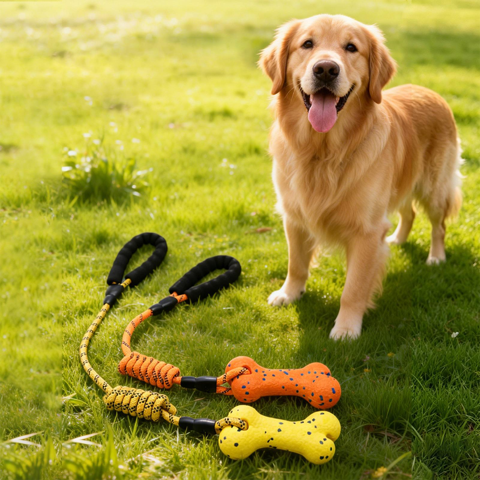 Rope Toy Chew Teething With Ha - Dog Rope Toy Aggressive Chewers ulasan dan harga