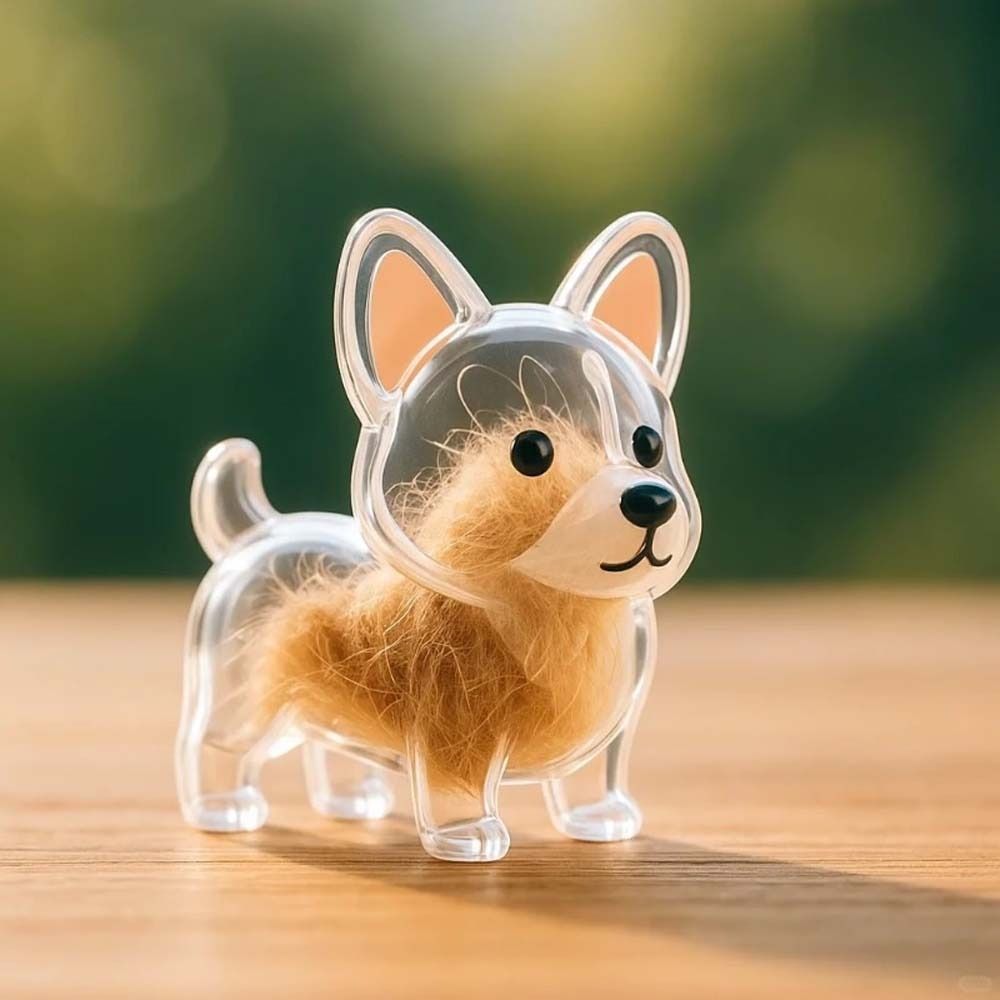 Dog Shape Dog Hair Storage Box - Pet Grooming ulasan dan harga