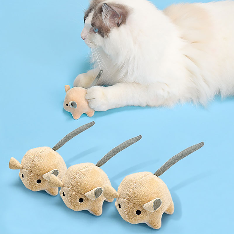 Plush Catnip Mice Toys For Cat - Catnip Interactive Plush Mouse ulasan dan harga