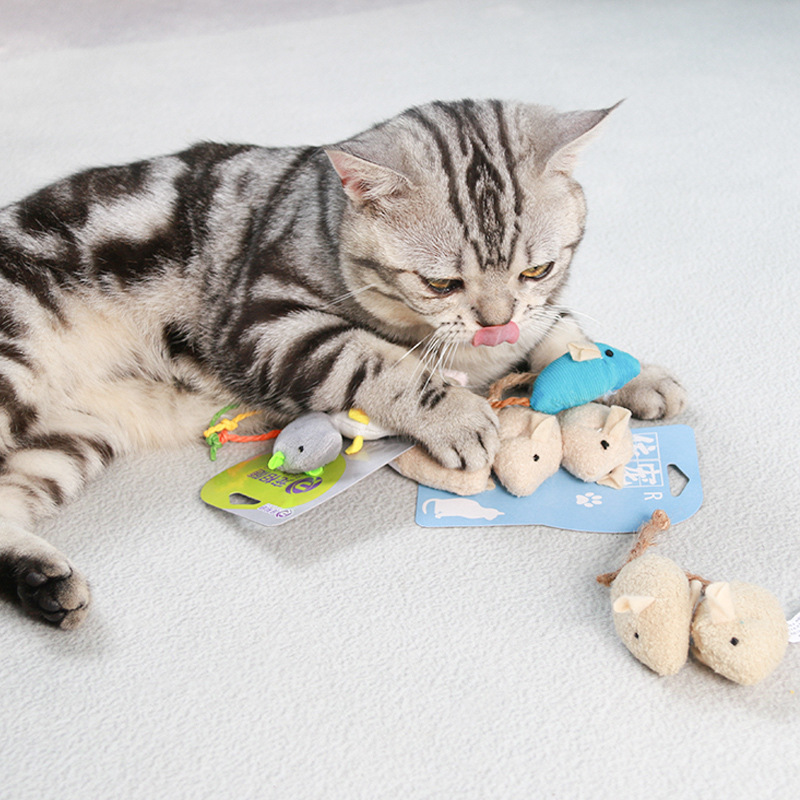 Cat Toy Simulated Plush Mouse  - Catnip Interactive Plush Mouse ulasan dan harga