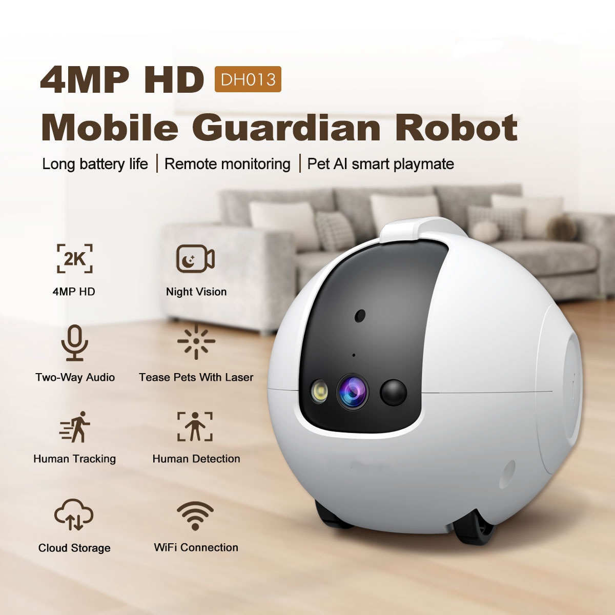Pet Camera Robot 4MP Pet Compa - Cat Toys ulasan dan harga